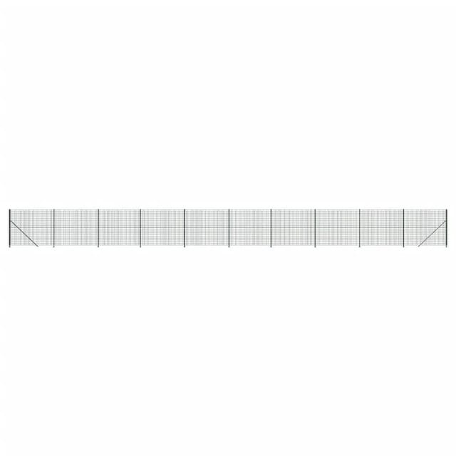 vidaXL Maschendrahtzaun mit Bodenflansch Grün 1,6x25 m 154172