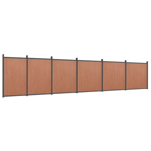 vidaXL Zaunelement Braun 1045x186 cm WPC 3282803