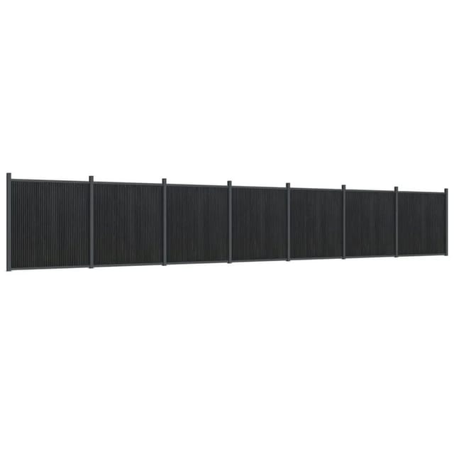 vidaXL Zaunelement Grau 1218x186 cm WPC 3282795