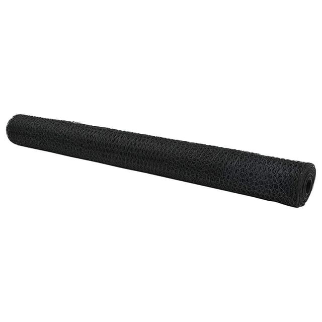 vidaXL Hexagonzaun Grau 1,4 x 50 m PVC 42005578