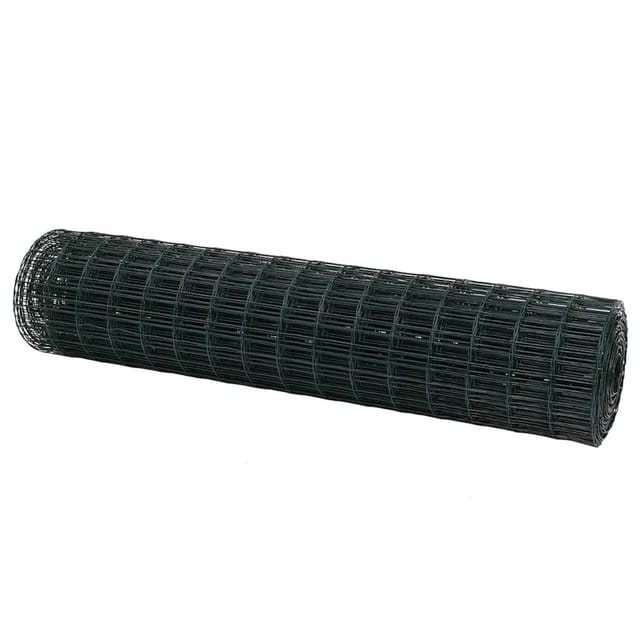 vidaXL Eurozaun Grün 1,2 x 10 m PVC-beschichtetes Eisen 42004342
