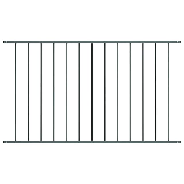 vidaXL Zaunelement Pulverbeschichteter Stahl 1,63x1,25 m Anthrazit 145223