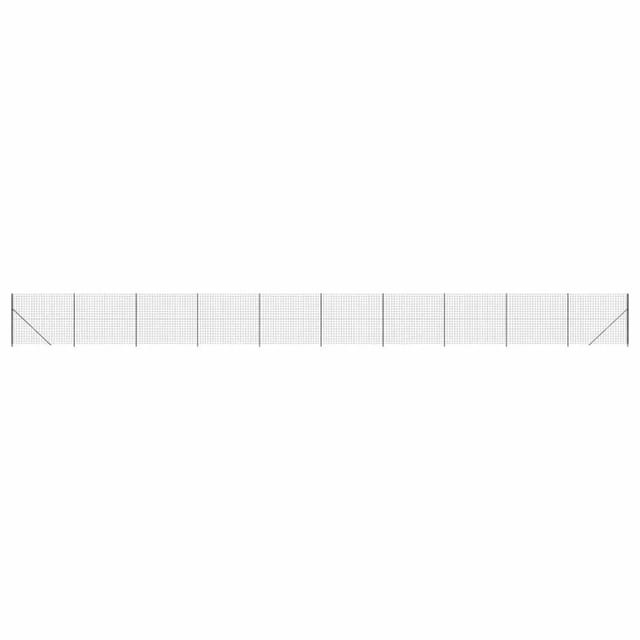 vidaXL Maschendrahtzaun mit Bodenflansch Anthrazit 1,4x25 m 154331