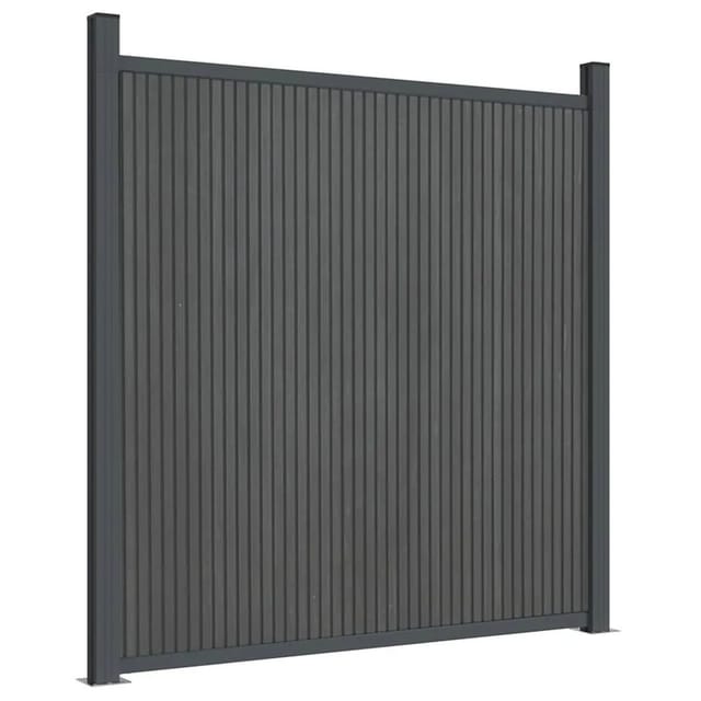 vidaXL Zaunelement WPC Grau 180x186 cm 4003979