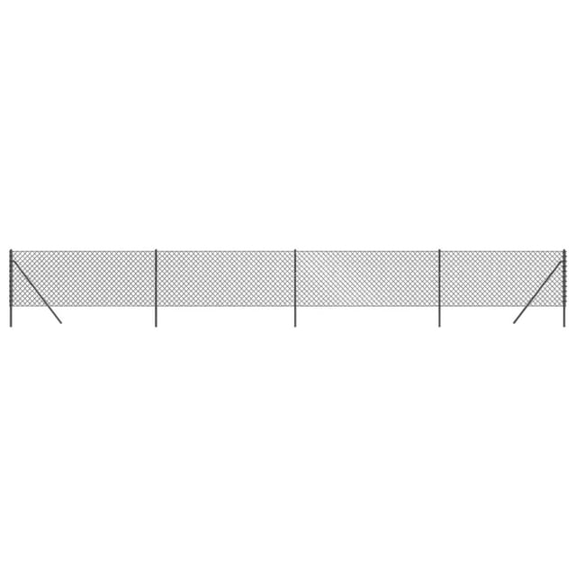 vidaXL Maschendrahtzaun Anthrazit 1x10 m 153953