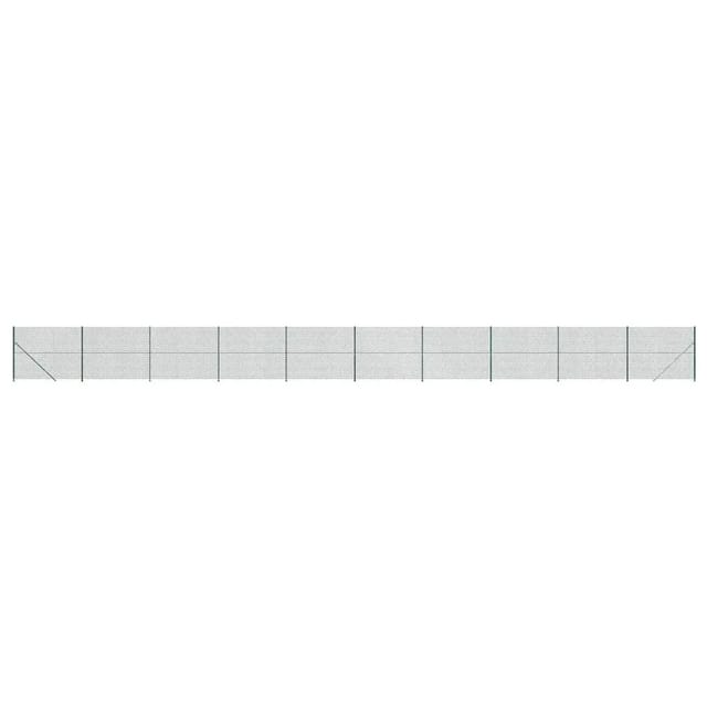 vidaXL Maschendrahtzaun mit Bodenflansch Grün 1,4x25 m 153947