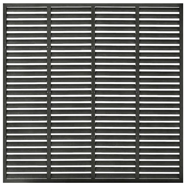 vidaXL Lamellenzaun WPC 180x180 cm Dunkelgrau 318108