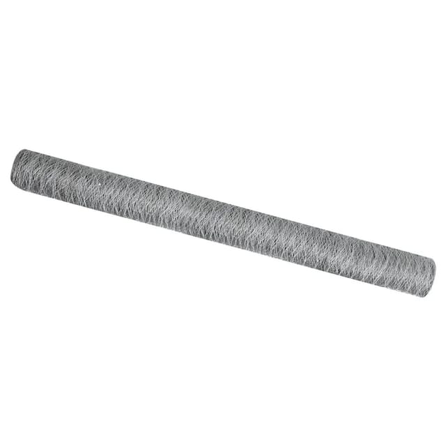 vidaXL Hexagonzaun Silber 1,6 x 50 m Verzinkter Stahl 42005735