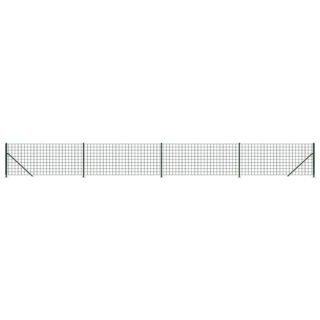vidaXL Maschendrahtzaun mit Bodenflansch Grün 1,1x10 m 154178