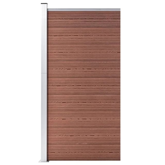 vidaXL Zaunelement WPC 95x186 cm Braun 148977