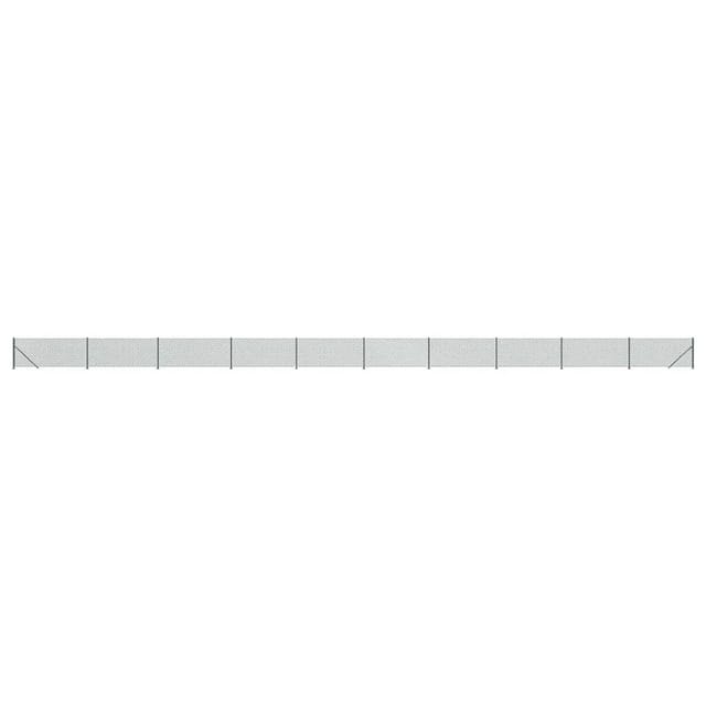 vidaXL Maschendrahtzaun mit Bodenflansch Grün 0,8x25 m 153944