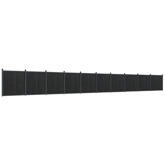 vidaXL Zaunelement Grau 1737x186 cm WPC 3282798