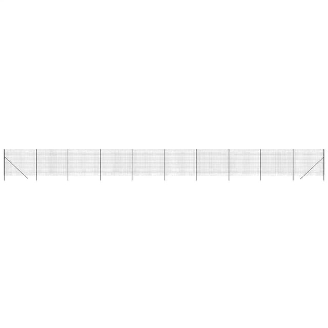 vidaXL Maschendrahtzaun Anthrazit 2x25 m Verzinkter Stahl 154222