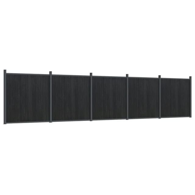 vidaXL Zaunelement Grau 872x186 cm WPC 3282793