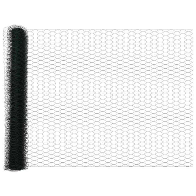 vidaXL Hexagonzaun Grün 1,2 x 10 m PVC 42005351