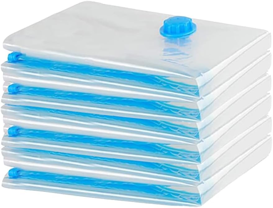 Vakuumbeutel Für Kleidung, 6 Stück, Größe S (60 X 40 Cm) – Wiederverwendbare Reisebeutel Für Matratzen, Kleidung, Vakuum-aufbewahrungsbeutel