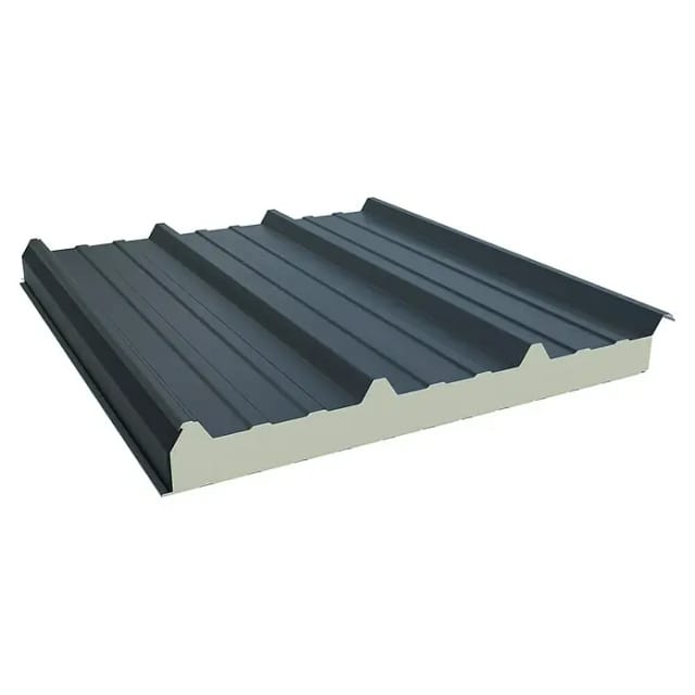 Smart Cover Solution Sandwichplatte Dach 400 cm x 100 cm x 4 cm Anthrazit