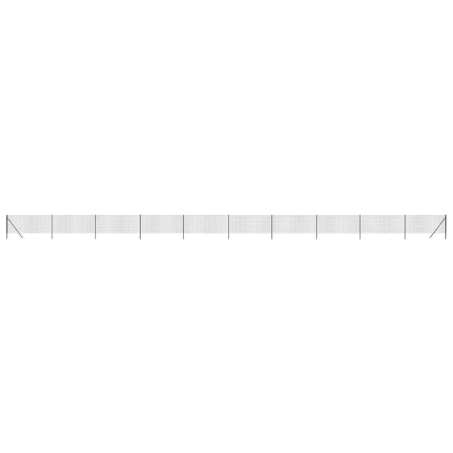 vidaXL Maschendrahtzaun Anthrazit 0,8x25 m Verzinkter Stahl 154200