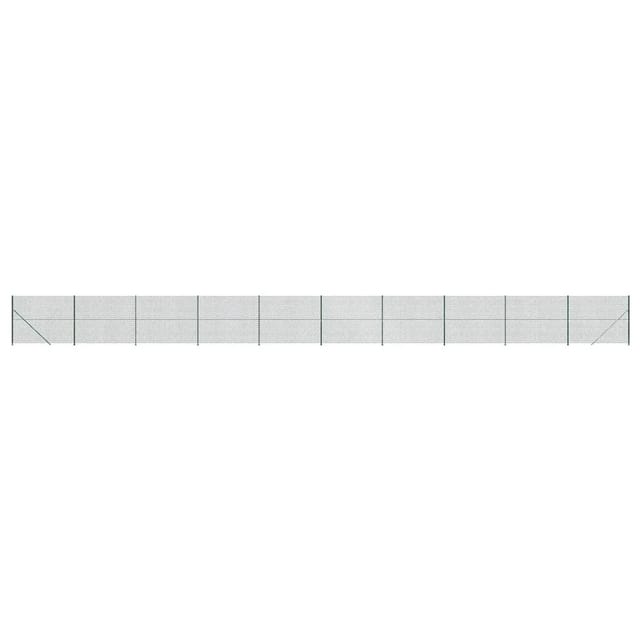 vidaXL Maschendrahtzaun mit Bodenflansch Grün 1,8x25 m 153949