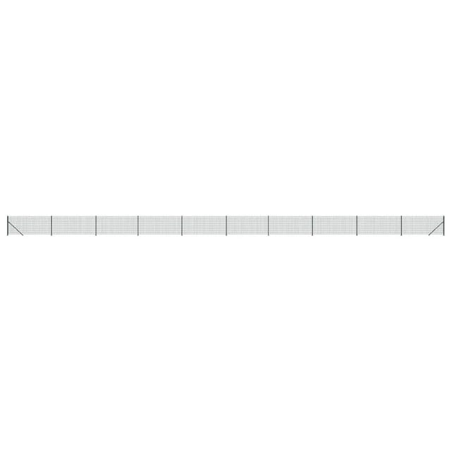 vidaXL Maschendrahtzaun mit Bodenflansch Grün 0,8x25 m 154168
