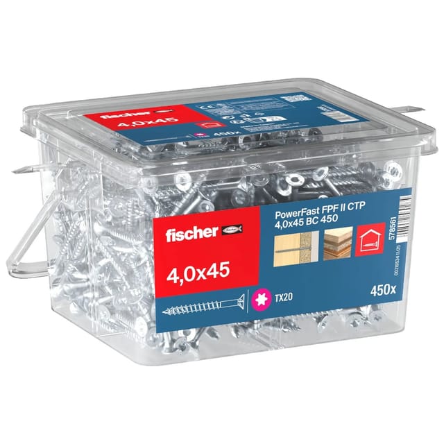 Fischer Schraube PowerFast II Ø 4 x 45 mm 450 Stk