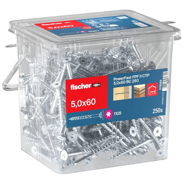 Fischer Schraube PowerFast II Ø 5 x 60 mm 250 Stk