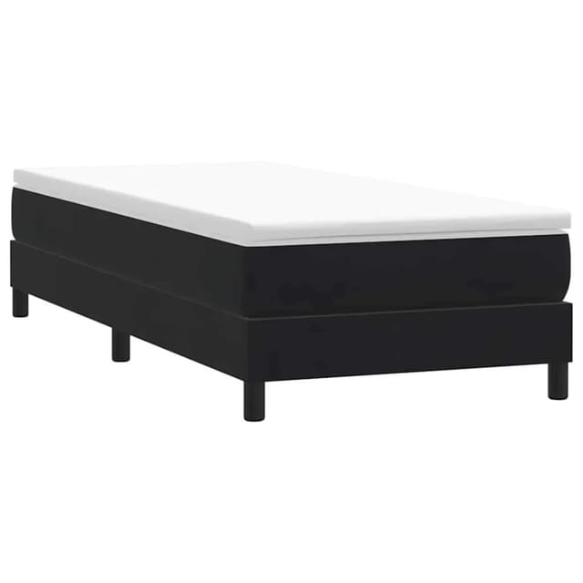 vidaXL Boxspringbett ohne Matratze Schwarz 100x220 cm Samt 3315863