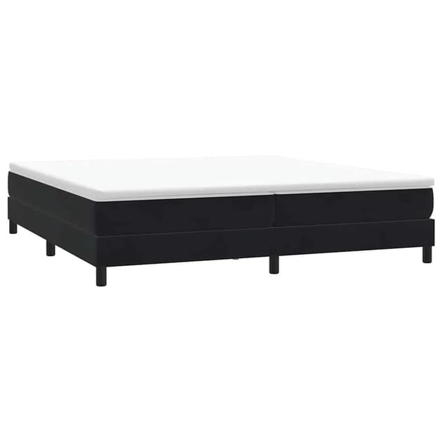 vidaXL Boxspringbett ohne Matratze Schwarz 200x220 cm Samt 3315893