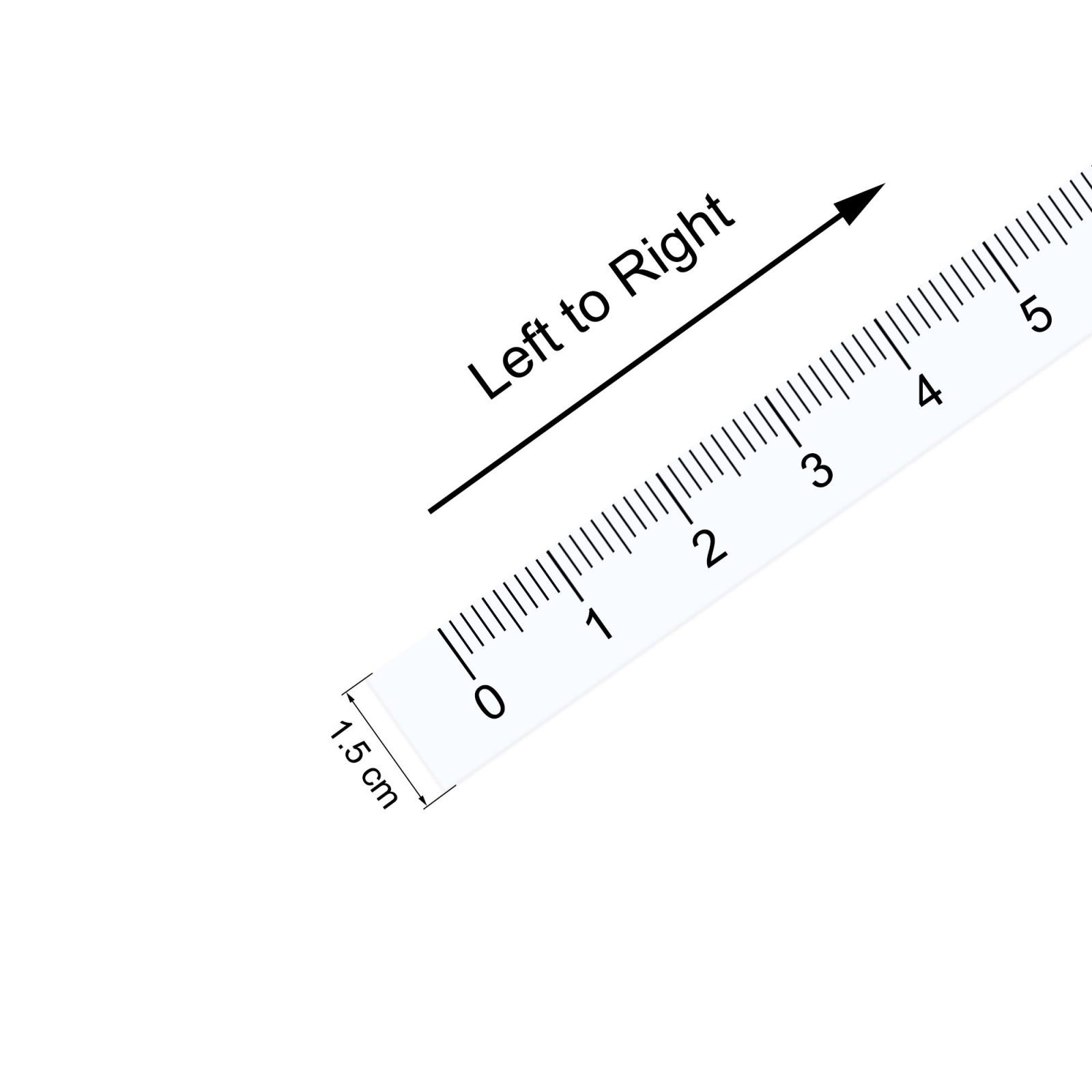 Maßklebeband 200cm für Workbench, Lineal transparent links nach rechts Bild 5
