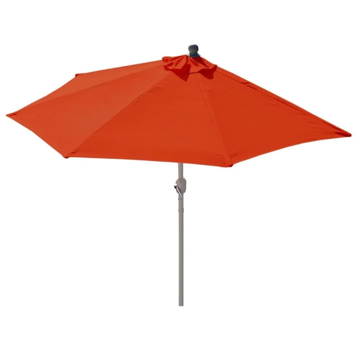 MCW Sonnenschirm Lorca Halbrund 2,7m UV 50+ 270cm Terracotta ohne Ständer