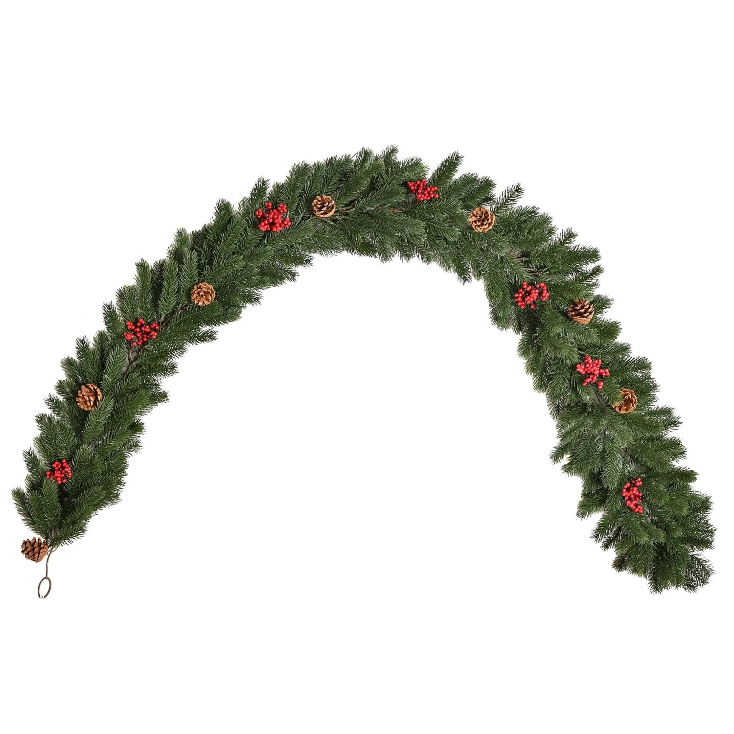 HOMCOM Weihnachtsgirlande Blumendekoration für Treppen
