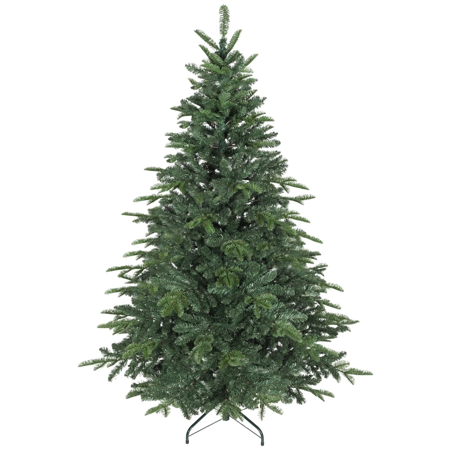 HOMCOM Weihnachtsbaum Kunststoff Metall 122L x 122B x 180H cm