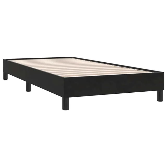 vidaXL Boxspringbett ohne Matratze Schwarz 100x210 cm Samt 3315815