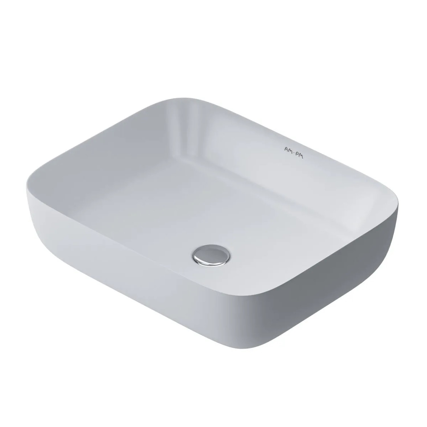 AM.PM Aufsatzwaschbecken Func Waschbecken aus Keramik Handwaschbecken 51x40cm Weiß