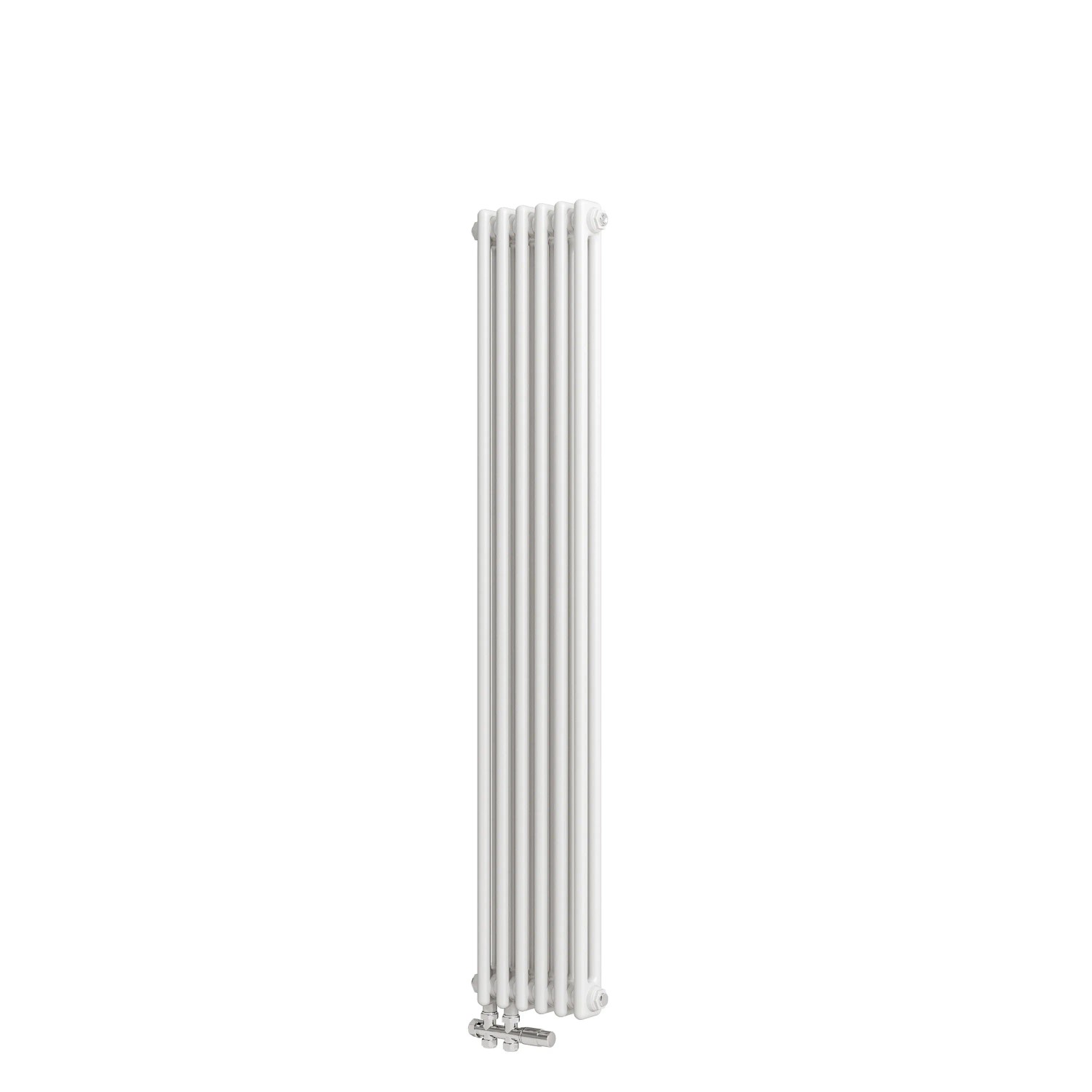 Duschparadies Traditioneller Heizkörper 1500 x 290 mm 756W Doppellagig Gusseisenstil Weiß