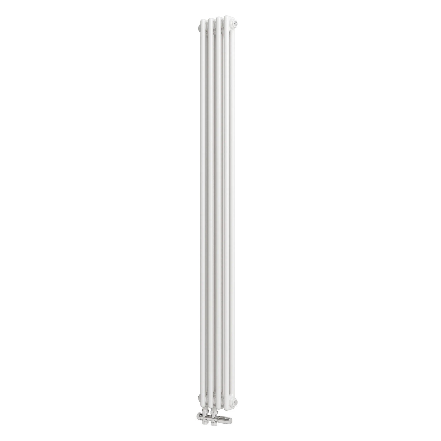 Duschparadies Traditioneller Heizkörper 1800 x 200 mm 580W Doppellagig Gusseisenstil Weiß