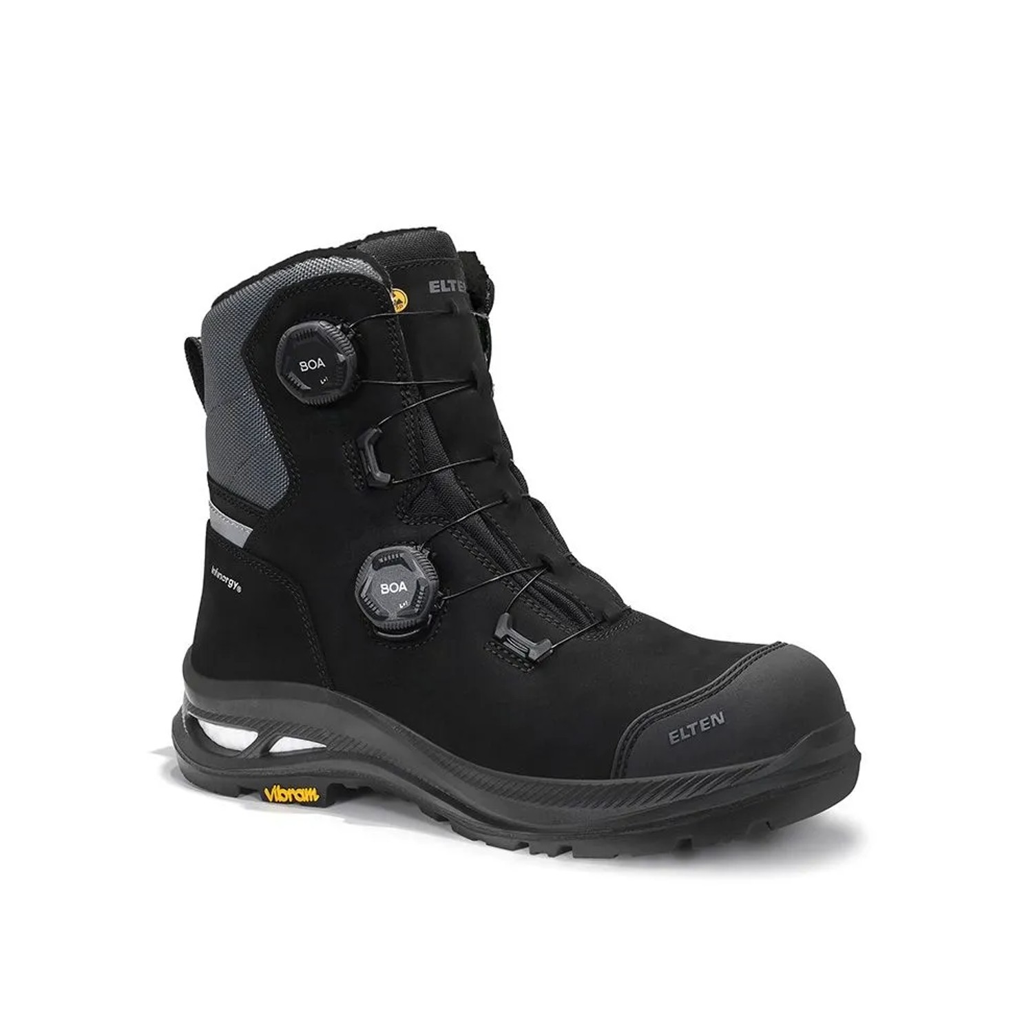 ELTEN Sicherheitsschnürstiefel Form C HAYS XXAG Pro BOA BLACK High ESD S3S Größe 43