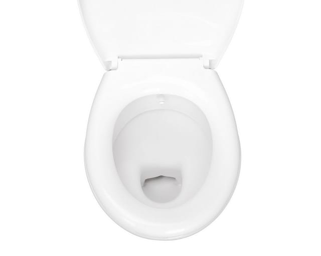 Belvit Stand-WC Dusch-WC mit Bidet Taharet Funktion Standtoilette Bodenabgang Sanitärkeramik mit Spülkasten und Softclose WC-Sitz Weiß