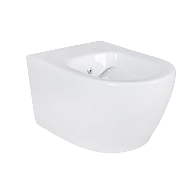 Belvit Spülrandloses Wand-WC Dusch-WC mit Taharet Bidet Funktion Weiß