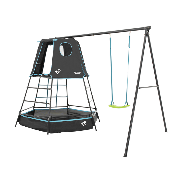 TP Toys Klettergerüst Move Schwarz 119 cm x 350 cm x 203 cm