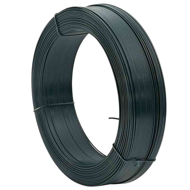 vidaXL Zaun-Bindedraht 250 m 2,3/3,8 mm Stahl Schwarzgrün 144480