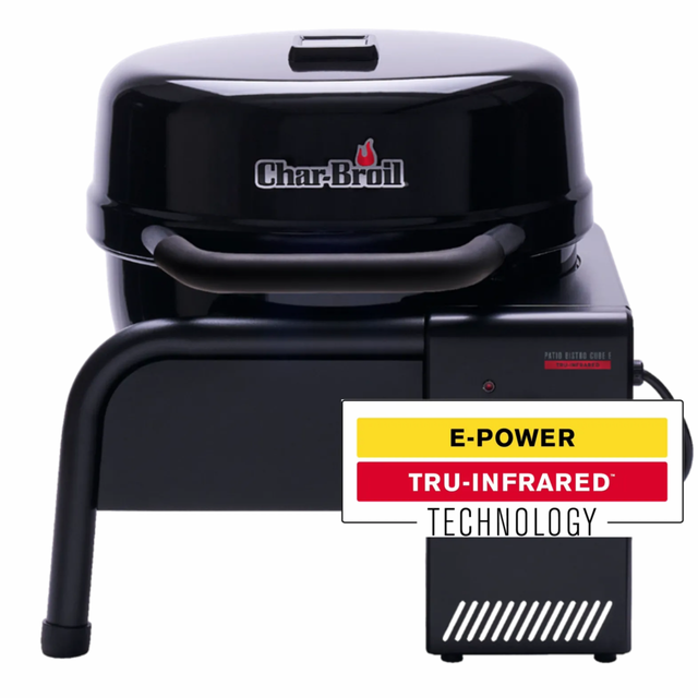 Char-Broil Mobiler Elektrogrill Patio Bistro Cube E 1.500 W Schwarz