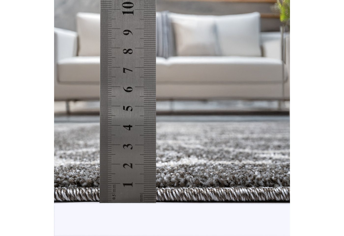 Sanat Teppich Boho 8200, auch als Läufer und in Rund, rechteckig, Höhe: 10 mm, Kurzflor, robust, Boho, Scandic, für Fussbodenheizung geeignet