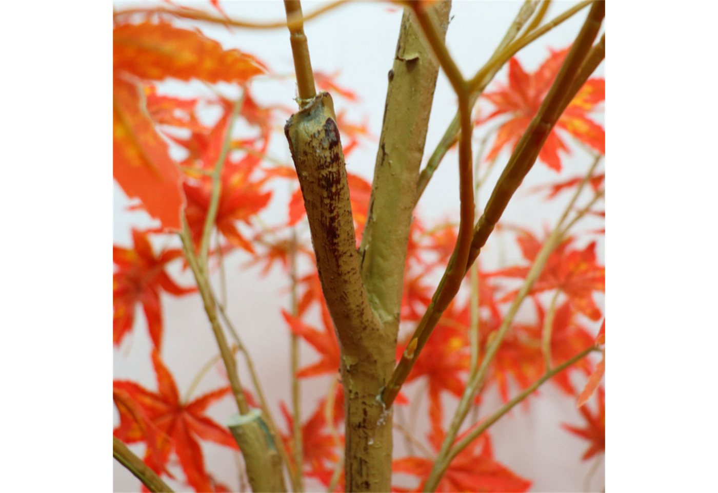 Künstliche Zimmerpflanze 2pcs künstliche Ahornbäume, Herbst realistischen Ahornbaum im Topf, GarveeMore, Höhe 120 cm, 4ft/5ft/6ft künstliche Ahorn Herbst Baum für Ernte Party Home Decor Bild 3