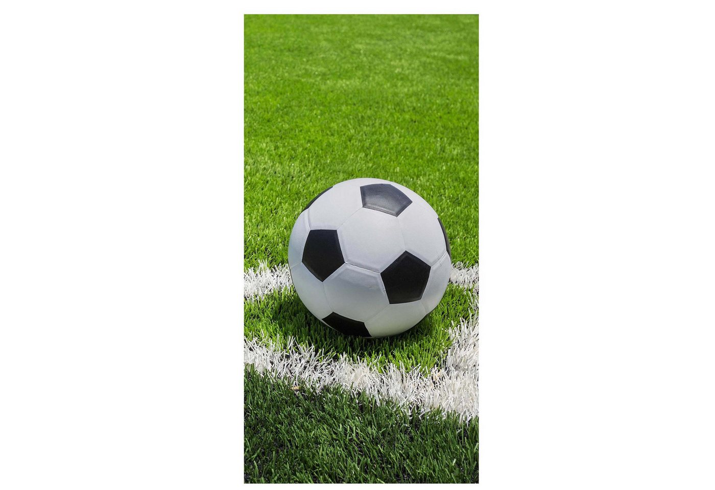 Sarcia.eu Badetücher Fußball-Strandtuch für Kinder, 100 % Baumwolle, 70 x 140 cm Bild 2