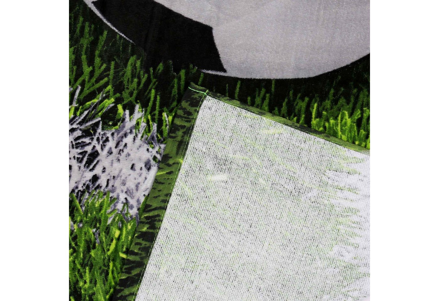 Sarcia.eu Badetücher Fußball-Strandtuch für Kinder, 100 % Baumwolle, 70 x 140 cm Bild 4