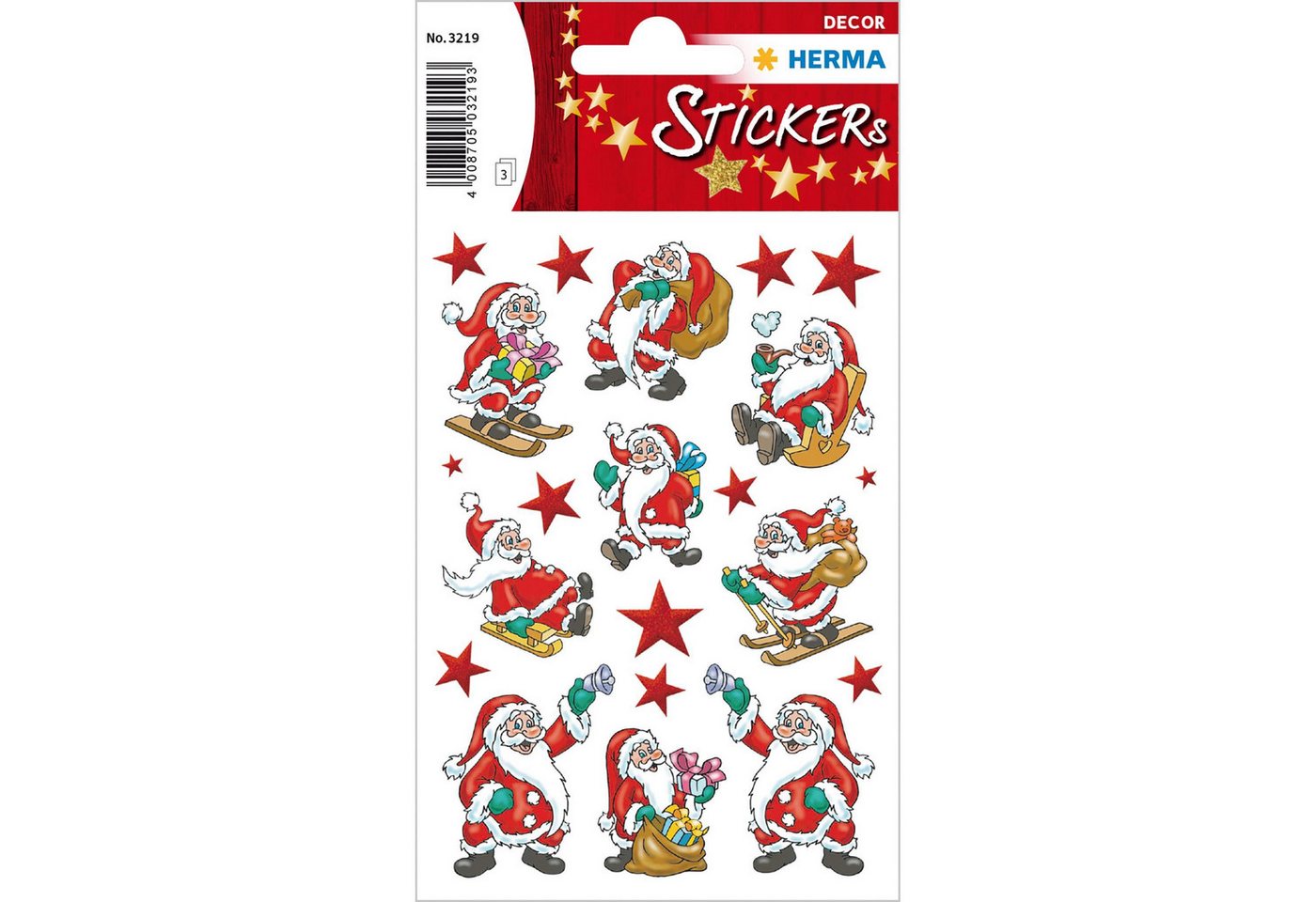 HERMA Sticker Herma Sticker DECOR Weihnachten Nikolaus 3 Bl