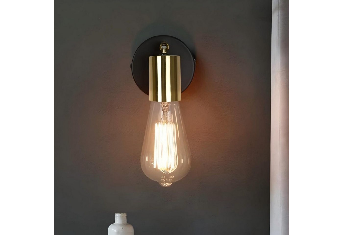 ZMH Deckenleuchten Hängend Deckenstrahler Vintage E27 Schwarz-Gold, ohne Leuchtmittel, Modern Deckenspots für Esszimmer Küche Bild 4