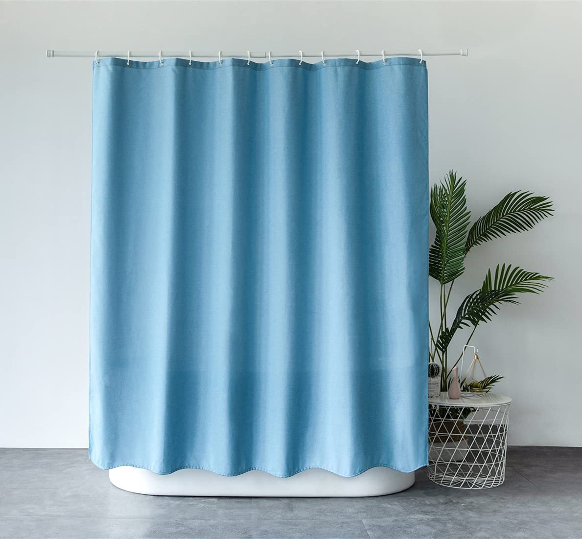 M&W DAS DESIGN Duschvorhang 180x200 Shower curtains Anti schimmel Waschbar Mit gewicht Schwer Bild 5
