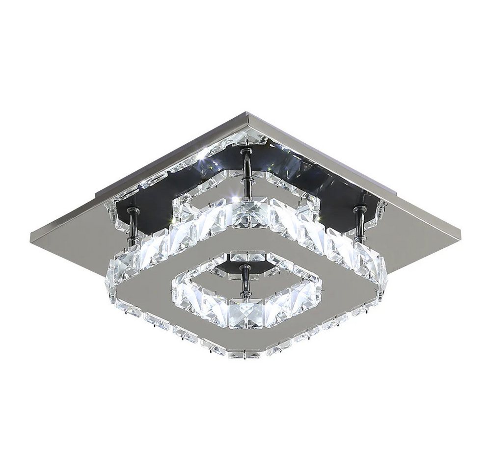 Riserva Deckenleuchten Kristall Quadrat LED Deckenleuchte 12W Kaltweiß 6500K Bild 2
